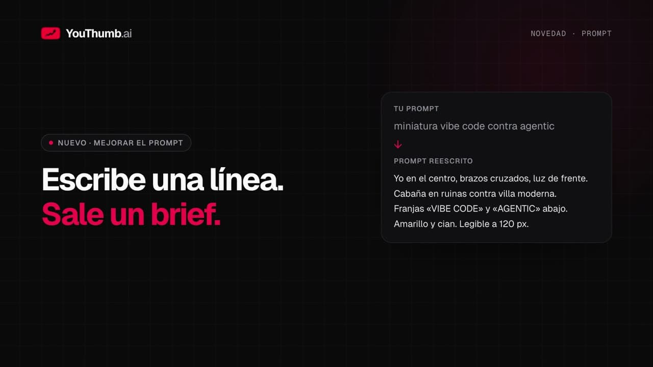 Mejora el prompt de tus miniaturas en un clic
