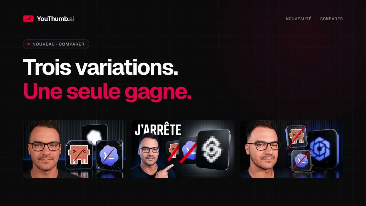 Comparer les variations d'une miniature côte à côte